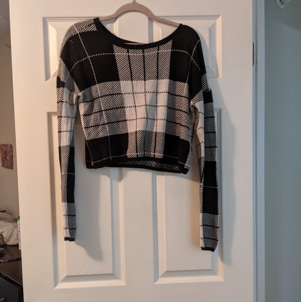 Plaid sweater